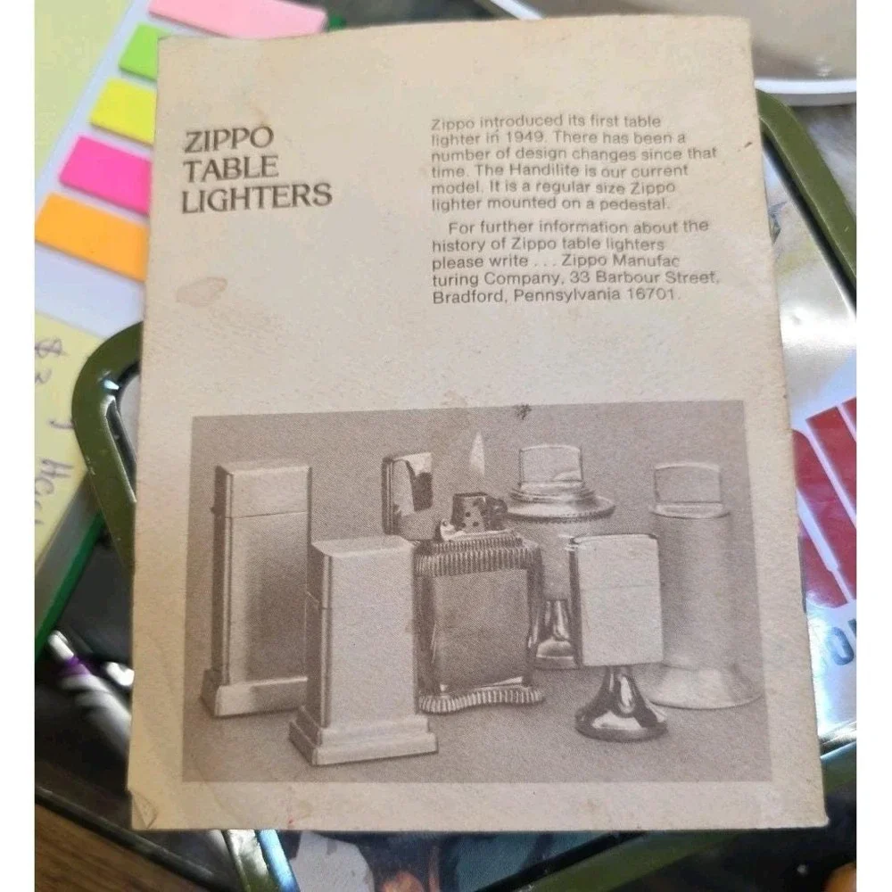 Vintage Old ZIPPO Lighter Collector's Guide Pocket Sized History Booklet